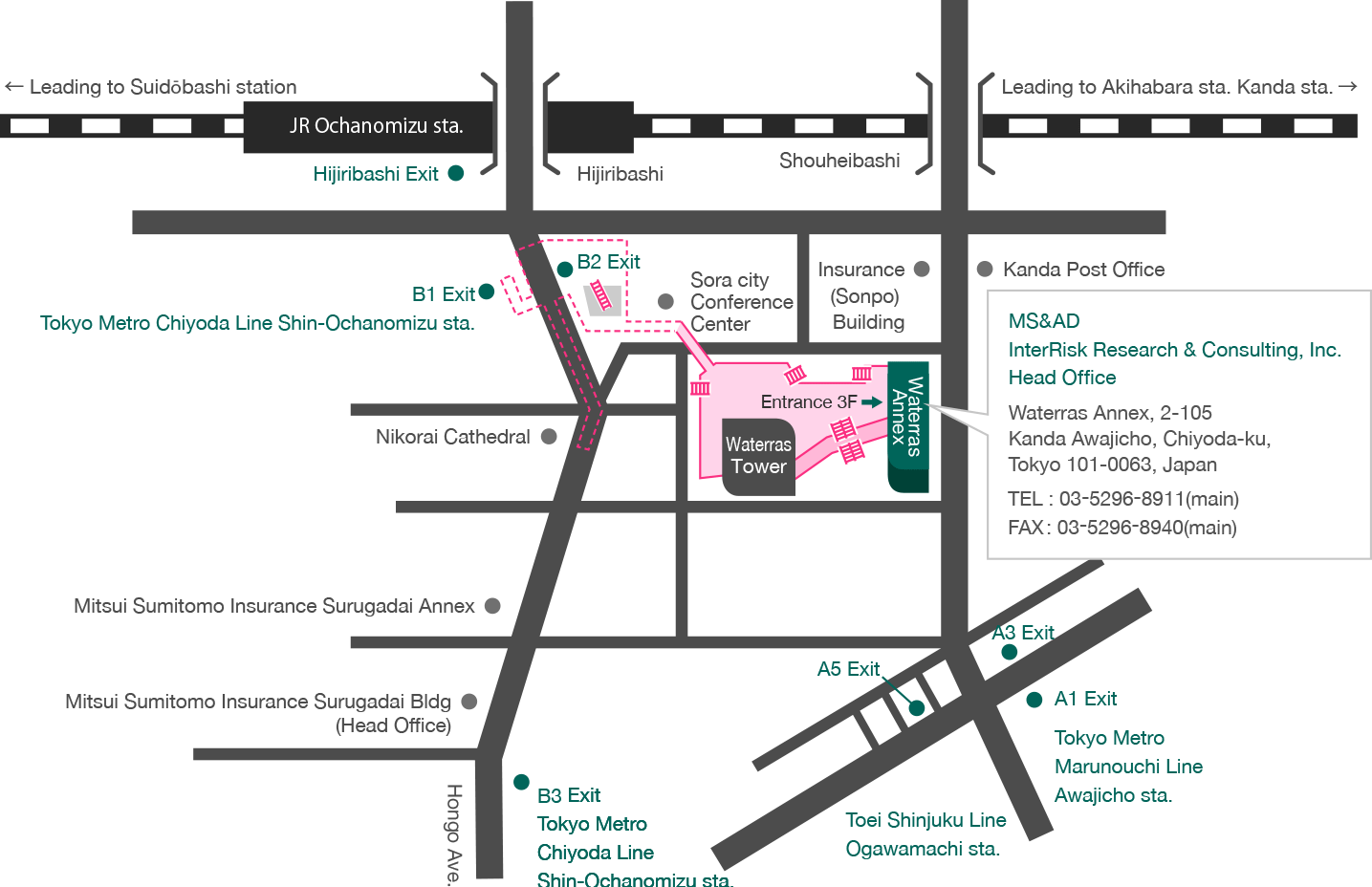 Head Office Map