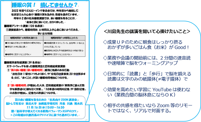 得られた成果をポスターにまとめて社内掲示