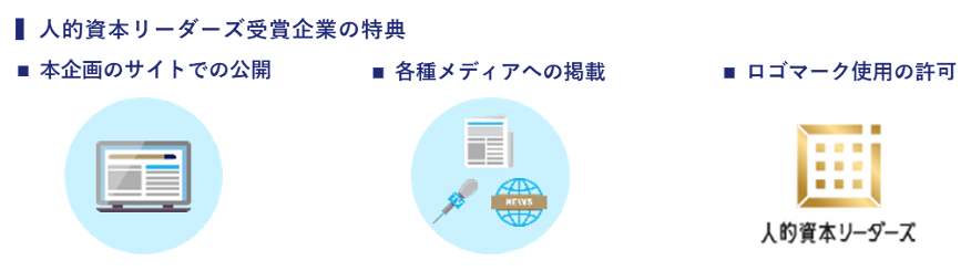 人的資本リーダーズ受賞企業の特典